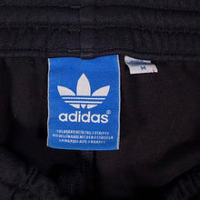 Load image into Gallery viewer, Adidas Three Striped Embroidered Trefoil Logo Black Straight Cuff Tracksuit Bottoms
