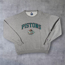 Load image into Gallery viewer, Vintage 90s Champion Detroit Pistons NBA Sweatshirt XXL Horse Logo Embroidered
