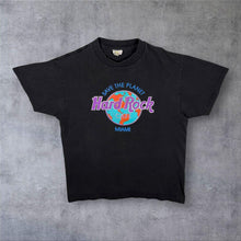 Load image into Gallery viewer, Vintage Hard Rock Cafe "Miami" Tourist Graphic Black Single Stitch T-Shirt
