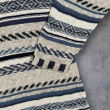 Load image into Gallery viewer, Vintage Highland Glen Jumper 5 L Cotton Linen Made Scotland Geometric Mock Neck
