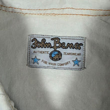 Load image into Gallery viewer, Vintage John Baner Aztec Pattern Cowboy Western White Cream Cotton Short Sleeve Shirt
