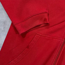 Load image into Gallery viewer, Nautica Jeans Co. "NJC" Big Logo Spellout Graphic Red Zip Hoodie
