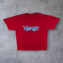 Load image into Gallery viewer, Early 00's Hawaii USA Tourist Floral Spellout Red Graphic T-Shirt
