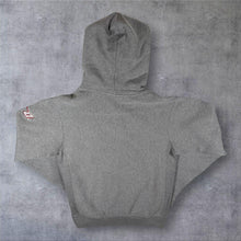 Load image into Gallery viewer, MV Sport Pro-Weave "Oneonta State" College Embroidered Spellout Grey Hoodie
