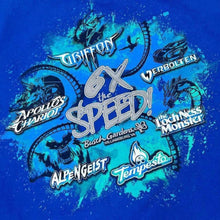 Load image into Gallery viewer, Busch Gardens "6X The Speed!" Souvenir Spellout Graphic Long Sleeve T-Shirt
