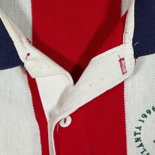 Load image into Gallery viewer, Vintage 1996 Atlanta Olympics Hanes Polo Shirt L USA Striped Centennial Games
