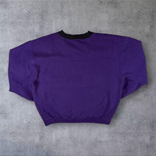Load image into Gallery viewer, NFL Baltimore Ravens Football Embroidered Spellout Purple Sweatshirt
