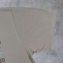 Load image into Gallery viewer, Weird Fish Big Fish Little Fish Parody Cartoon Graphic Beige Distressed Cotton T-Shirt
