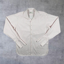 Load image into Gallery viewer, Aquascutum Of London Baby Pink White Striped Long Sleeve Dress Shirt

