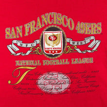 Load image into Gallery viewer, Vintage 90's Nutmeg Mills NFL San Franciso 49ers Football Red Cotton T-Shirt
