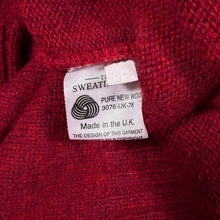 Load image into Gallery viewer, Vintage 90s The Sweater Shop Jumper Mens M Pure New Wool Made UK Burgundy
