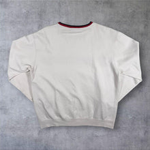 Load image into Gallery viewer, Vintage Umbro Sweatshirt Mens M White-Cream Red Black Stripe Y2K Crew Neck
