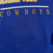 Load image into Gallery viewer, Vintage Varsity Classics "McNeese State Cowboys" College Embroidered Blue Sweatshirt
