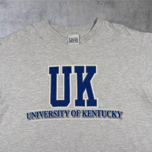 Load image into Gallery viewer, Vintage 90s University Of Kentucky Wildcats T Shirt Savvy Sportswear NCAA Grey
