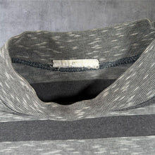 Load image into Gallery viewer, Vintage The Sweater Shop Embroidered Spellout Heavyweight Cotton Grey Striped T-Shirt
