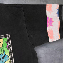 Load image into Gallery viewer, Vintage 100% Surf Cartoon Cat Pattern Y2K Surfer Faded Black Cotton T-Shirt
