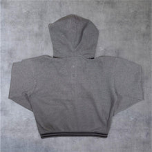 Load image into Gallery viewer, Champion "Calpoly" San Luis Obispo Embroidered College Zip Grey Hoodie
