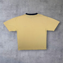 Load image into Gallery viewer, Vintage GOLA Classic Embroidered Mini Logo Yellow Cotton Blend Ringer T-Shirt
