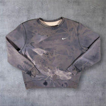 Load image into Gallery viewer, Nike Classic Embroidered Mini Swoosh Logo Grey-Blue Tie Dye Sweatshirt
