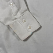 Load image into Gallery viewer, Vintage Yves Saint Laurent YSL Shirt 38 Medium Large White Embroidered Logo 90s
