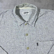 Load image into Gallery viewer, Vintage Stratum Company Shirt Mens XL XXL Grey Textured Boxy 90s Long Sleeve
