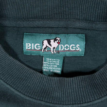 Load image into Gallery viewer, Vintage Big Dogs Sweatshirt Large Green Embroidered Logo Oversized Y2K Crewneck
