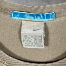 Load image into Gallery viewer, Early 00's Nike Classic Logo Spellout Graphic Faded Brown Cotton Short Sleeve T-Shirt
