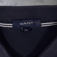 Load image into Gallery viewer, GANT Faded Navy Blue Embroidered Mini Logo Short Sleeve Polo Shirt
