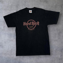 Load image into Gallery viewer, Early 00’s Hard Rock Cafe “Barcelona” Souvenir Logo Spellout Graphic T-Shirt
