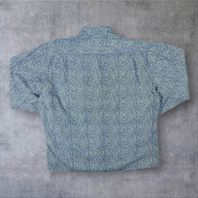Load image into Gallery viewer, Vintage 90's Rudnick Collection Blue White Patterned Long Sleeve Cotton Flannel Shirt
