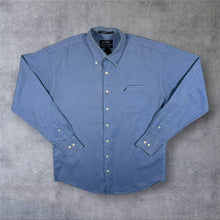 Load image into Gallery viewer, Nautica "Vintage Oxford" Classic Blue Cotton Long Sleeve Button-Down Shirt
