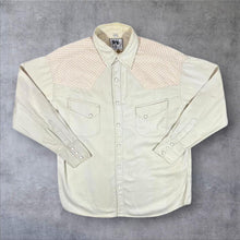Load image into Gallery viewer, Vintage 90's Man In Motion Gingham Check Panel Cowboy Western Long Sleeve Shirt
