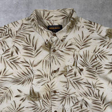 Load image into Gallery viewer, Vintage Woolrich Hawaiian Leaf Patterned Short Sleeve Cotton Button-Down Shirt

