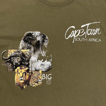 Load image into Gallery viewer, Early 00’s Cape Town “South Africa” BIG 5 Souvenir Animal Nature Wildlife Graphic T-Shirt
