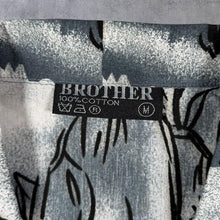 Load image into Gallery viewer, Vintage Brother Goth Y2K Tiger Animal Graphic Grey Short Sleeve Shirt
