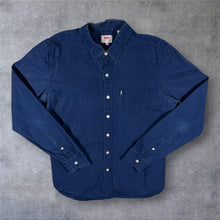 Load image into Gallery viewer, Levi's Classic Navy Blue Cotton Long Sleeve Shirt
