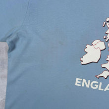 Load image into Gallery viewer, Early 00's Umbro England Football Spellout Graphic Cotton Blue T-Shirt
