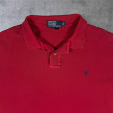 Load image into Gallery viewer, Early 00's Polo Ralph Lauren "Custom Fit" Red Cotton Short Sleeve Polo Shirt
