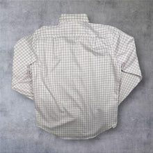 Load image into Gallery viewer, CK Calvin Klein "Slim Fit Non-Iron" White Purple Check Long Sleeve Dress Shirt
