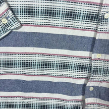 Load image into Gallery viewer, Vintage 90s Esprit Men Striped Shirt Size M L XL Blue Check Skater Button Down
