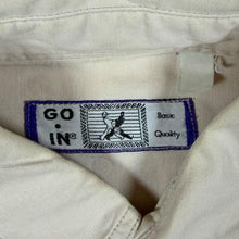 Load image into Gallery viewer, Vintage GO IN Western Style Cream Long Sleeve Cotton Popper Shirt
