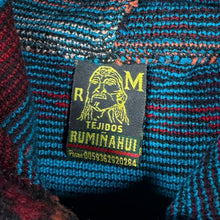 Load image into Gallery viewer, Vintage Tejidos Rumiñahui Native American Aztec Pattern Blanket Zip Hoodie
