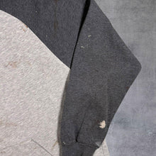 Load image into Gallery viewer, Early 00's Nike Embroidered Big Logo Spellout Colour Block Distressed Grey Hoodie
