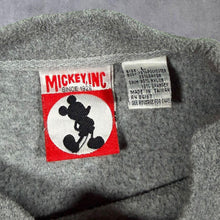 Load image into Gallery viewer, Vintage Mickey Inc. Disney "Mickey" Embroidered Grey Fleece Sweatshirt
