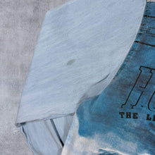Load image into Gallery viewer, Vintage Hunting Wolf Cowboy Western Blue Denim Long Sleeve Popper Shirt

