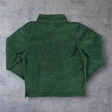 Load image into Gallery viewer, NFL Green Bay Packers Football Embroidered Mini Logo Green 1/4 Zip Fleece Sweatshirt
