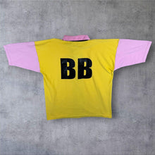 Load image into Gallery viewer, Vintage Halbro Beatsly Boy Colour Block Rugby Short Sleeve Heavy Cotton Polo Shirt
