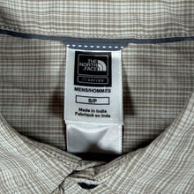 Load image into Gallery viewer, TNF The North Face Beige Cream Check Long Sleeve Cotton Shirt
