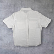 Load image into Gallery viewer, Rohan Maroc Shirt Mens L White Linen Blend Short Sleeve Travel Safari Pockets
