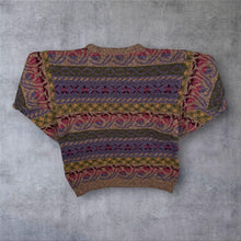 Load image into Gallery viewer, Vintage 90's Country Collection Made In UK Abstract Patterned Wool Knit Jumper
